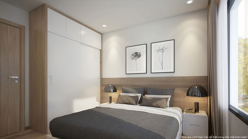 Phòng ngủ căn hộ Vinhomes Smart City
